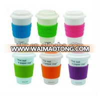 Reusable Customized silicone cup sleeve