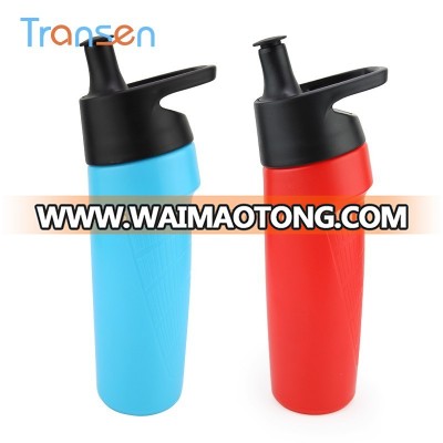 2018 hot new products Customized private label PE Water Bottle With Drinking Straw BPA Free 800ml Plastic Squeeze Water Bottle