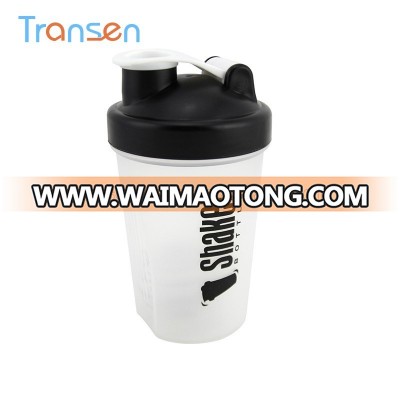 400ml BPA Free water bottle plastic shaker sport protein shaker