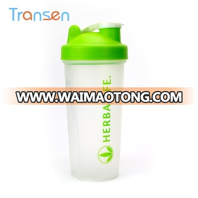 BPA Free sport protein shaker 600ml plastic water bottle shaker