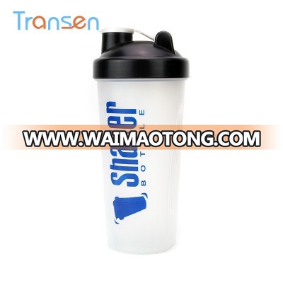 Promotional gift BPA Free plastic drinking protein gym water bottle 600ml sports plastic shaker bottle