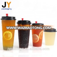 Transparent Custom Logo printed plastic cup disposable plastic juice cup PP Injection Cup