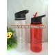 2014 Hot Sale single wall plastic sport water bottles and carabiner