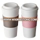 C-0001 Plastic coffee cup with sleeve